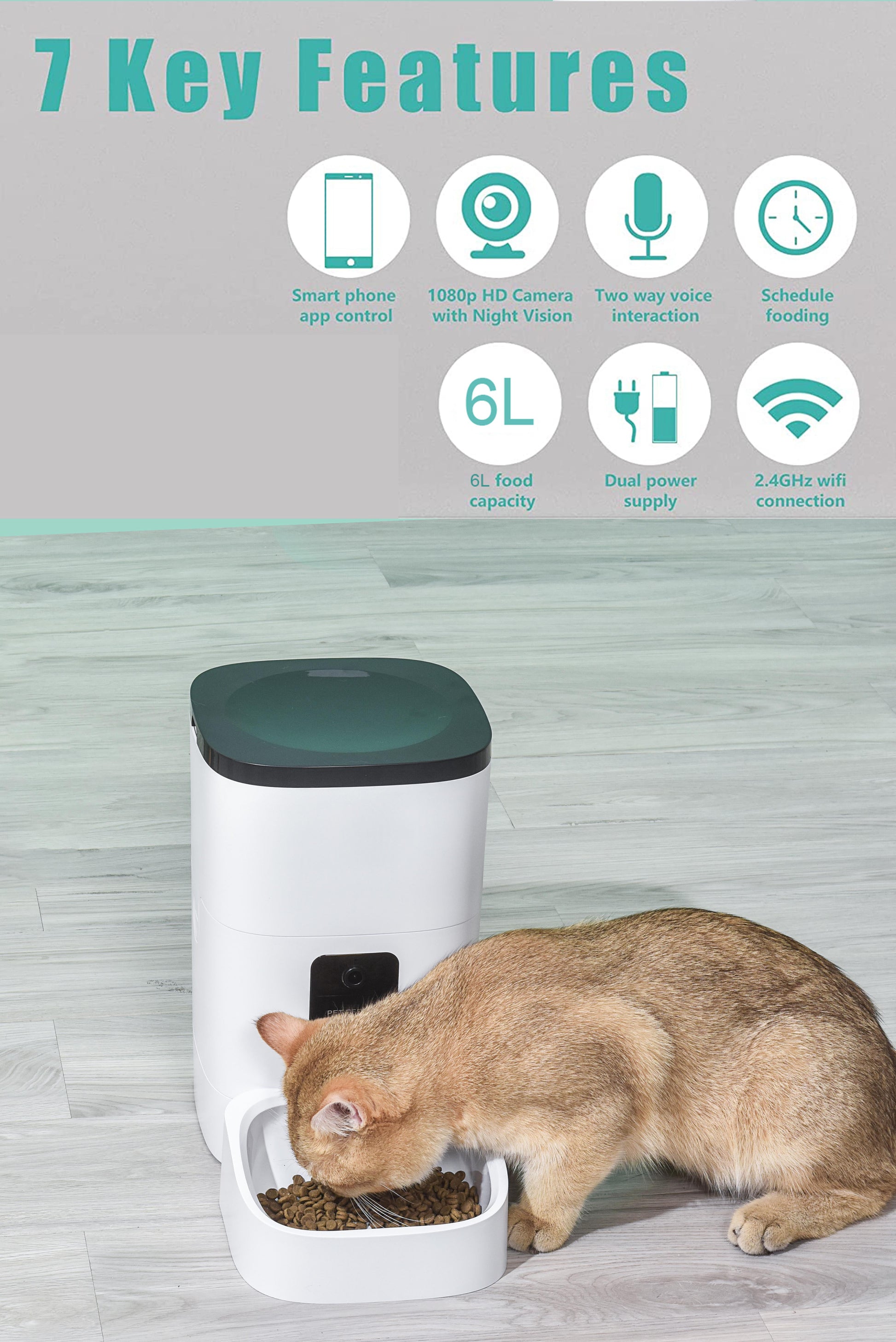 Automatic Pet Feeder for Cats and Dogs